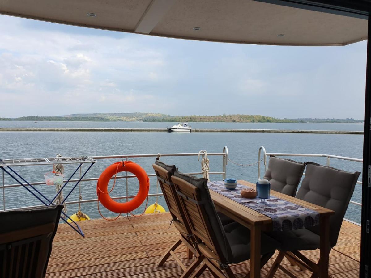 Hausboote Marina Braunsbedra Villa Exterior foto
